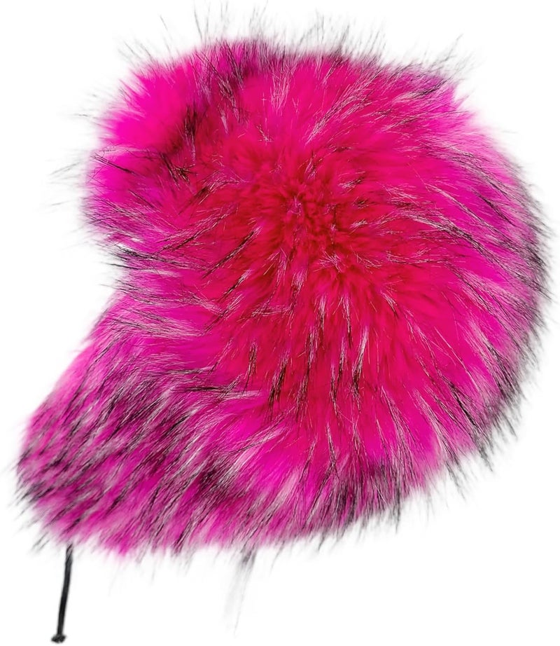 YFJNV Y2K Faux Fur Russian Hat, Soft, Warm Winter Trapper Hat with Earmuffs for Men and Women - Image 3